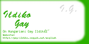 ildiko gay business card